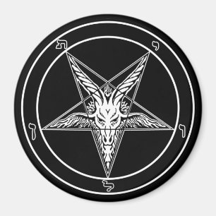 Aimant de style ancien de Baphomet - 3 pouces