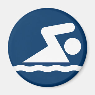 Aimant de symbole de natation