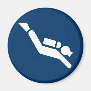 Aimant de symbole de plongée à l'air