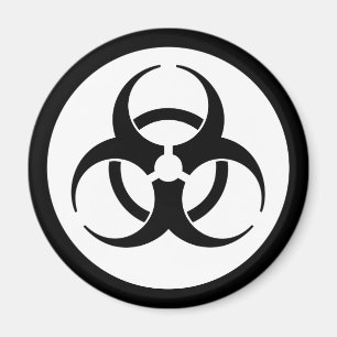 Aimant de symbole de risque biologique
