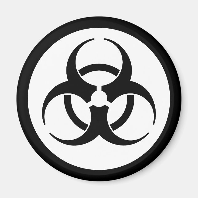 Aimant de symbole de risque biologique (Devant)