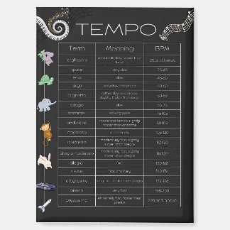 aimant de tableau de tempo musical