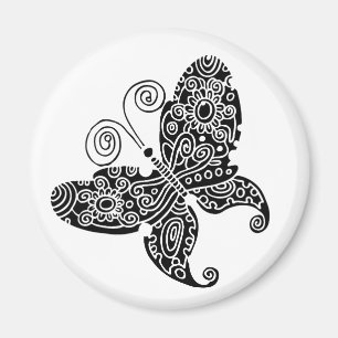 Aimant de tatouage de papillon