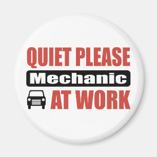 Aimant De tranquillité mécanicien svp au travail