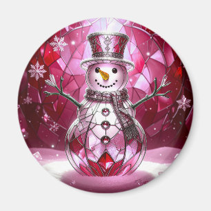 Aimant de vacances flocons de neige Bonhomme de ne