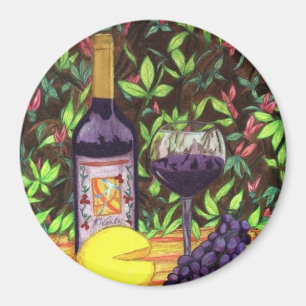 Aimant de vin et de fromage