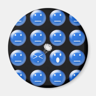 Aimant de visages de péter