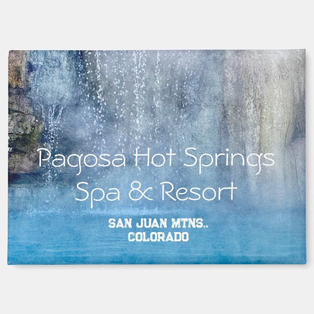 Aimant de voyage de sources thermales de Pagosa (Recto)