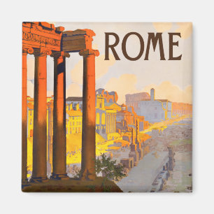 Aimant de voyage vintage Rome Italie