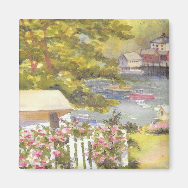 aimant de vue du port de stonington (Devant)