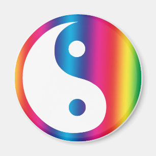 Aimant de Yin Yang d'arc-en-ciel
