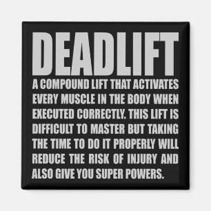 Aimant Deadlift - Drôle entraînement Motivationnel
