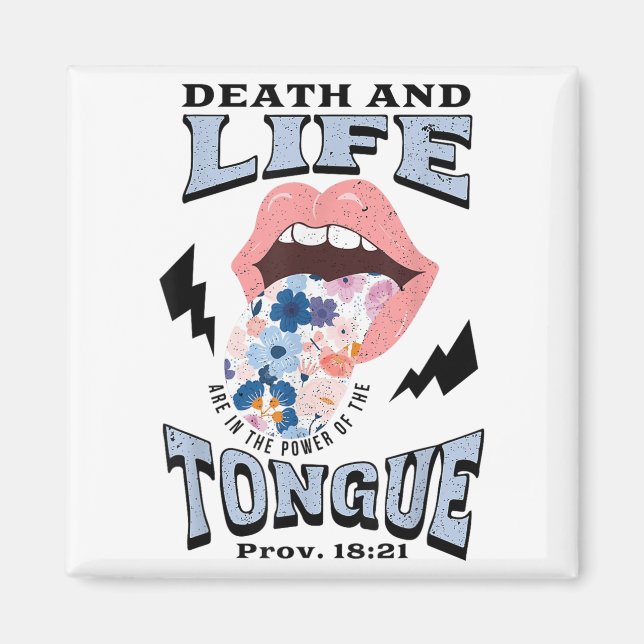 Aimant Death And Life Tongue Christian  (Devant)