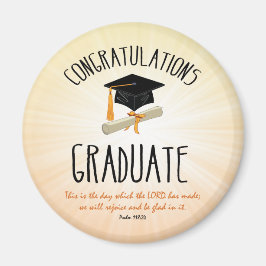 Aimant Début d'or de la graduation religieuse avec Casque