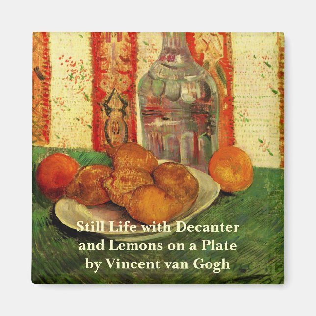 Aimant Décanter et citrons de la vie morte par Vincent va (Devant)