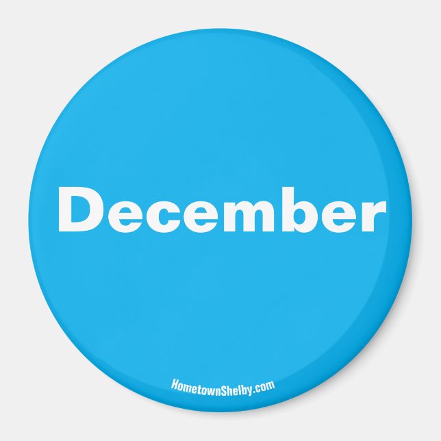 Aimant décembre (Devant)