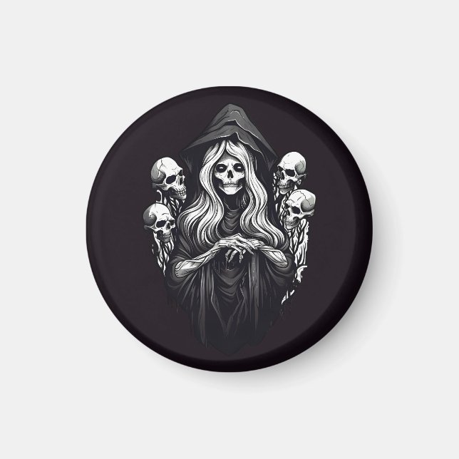 Aimant Décès avec crâne (Devant)