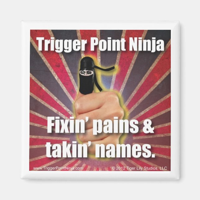 Aimant Déclin Point Ninja ® Douleurs fixes et noms de pri (Devant)