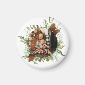 Aimant Décor de Noël avec votre photo personnalisée
