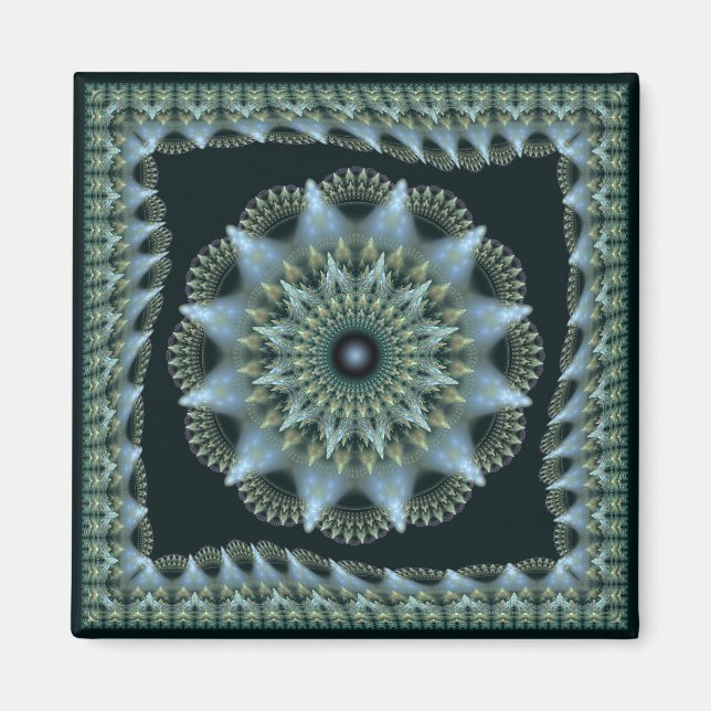 Aimant Décor étoile brillant fractal (Devant)