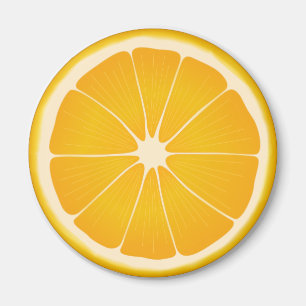 Aimant Décor frigo à fruits doux orange