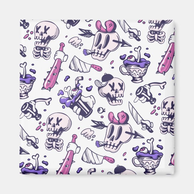 Aimant Décor motif d'Halloween (Devant)