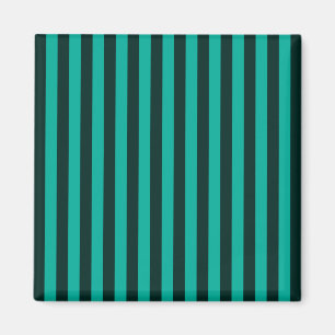 Aimant Décor Turquoise Vertical Stripes