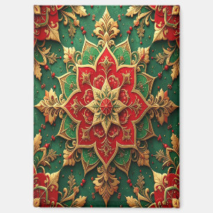 Aimant décoratif de Noël rouge vert pour les Fêtes