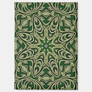 Aimant décoratif en or vert