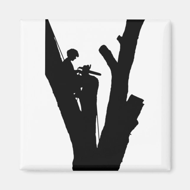 Aimant Découpe d'arbre (Devant)