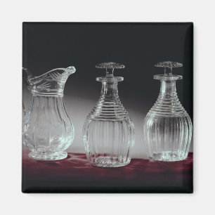 Aimant Découpe et carafe en verre, c.1840
