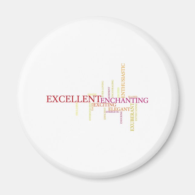 Aimant Décrivez-vous avec des objectifs - E (Devant)