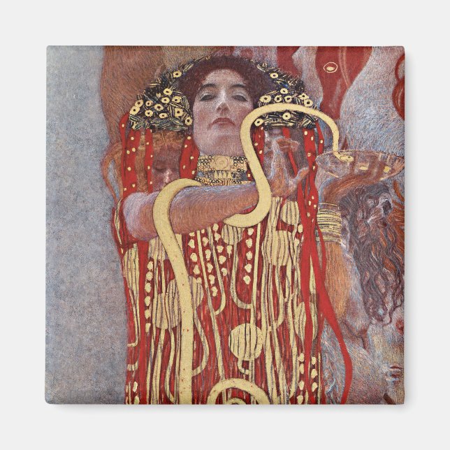 Aimant Déesse de la Santé, Hygiéie (Salus), Gustav Klimt (Devant)