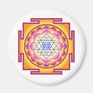 Aimant Déesse Shri Lalitha Tripura Sundari de Sri Chakra