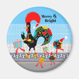 Aimant Défilé de Noël de la fête des costumes portugais