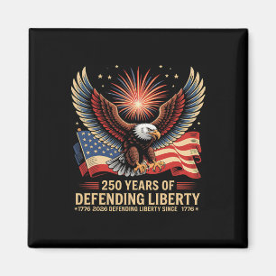 Aimant Défilé militaire patriotique américain 250e annive