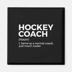 Aimant Définition de l'entraîneur de hockey amusant