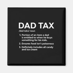 Aimant Définition de l'impôt Cadeaux pour papa Drôle papa