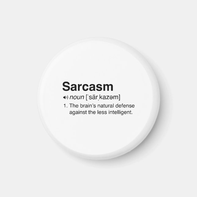 Aimant Définition du sarcasme (Devant)