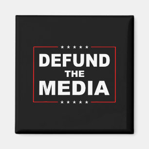 Aimant Défundons les médias Stop Ne soutenez pas les Fake