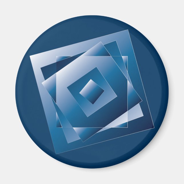 Aimant dégradé bleu 1 (Devant)