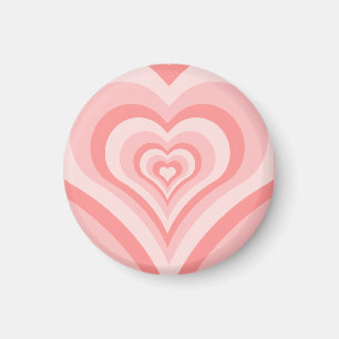 Aimant Dégradé de cœurs roses – Amour de fille mignon