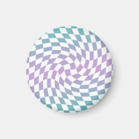 Dégradé Ombre Bleu Lilac À damiers Chèque dépoli
