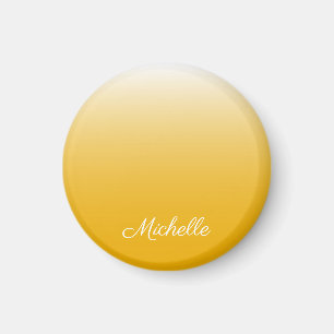 Aimant dégradé personnalisé ombre jaune