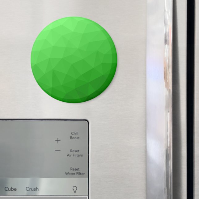 Aimant Dégradé vert clair motif lumineux de maille géomét (In situ (réfrigérateur))