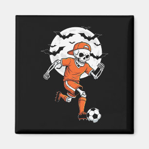 Aimant Déguisement de soccer squelette drôle d'Halloween