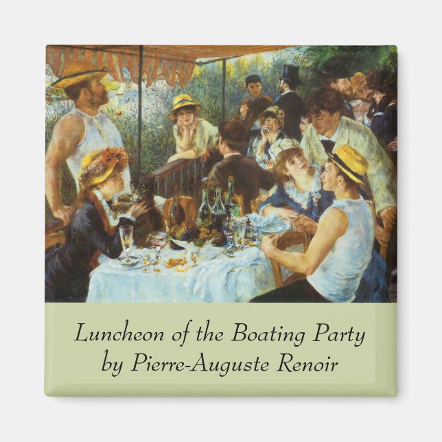 Aimant Déjeuner de la fête nautique par Pierre Renoir (Devant)