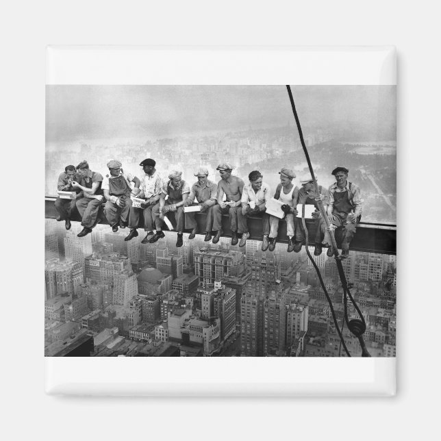 Aimant Déjeuner sur un gratte-ciel 1932 (Devant)