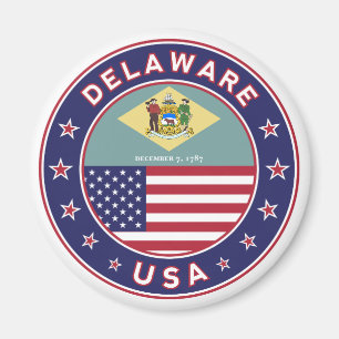 Aimant Delaware, Delaware t-shirt, Delaware sticker