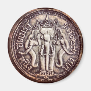 Aimant d'éléphant de baht de la Thaïlande